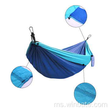 Tempat tidur buaian luaran tahan lama Nylon Nylon Camping Hammock